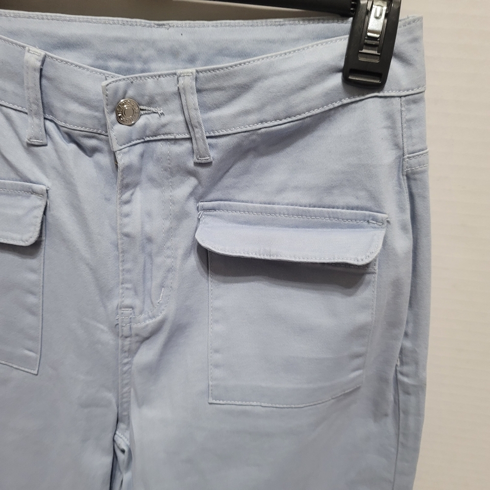 NWT Dokotoo Iceland Blue Wide Leg Women's Pants 27"Waist Size 4 - Picture 4 of 16